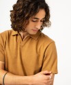 Polo à manches courtes en maille texturée homme